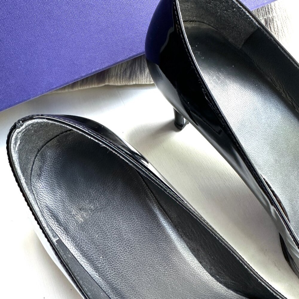 STUART WEITZMAN - Patent Leather womens Platform shoes 8.5 M w/Box - Picture 7 of 11